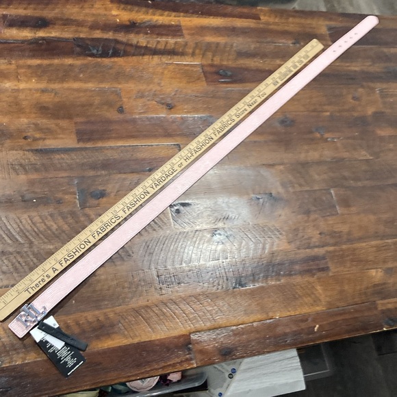 New Lauren Ralph Lauren reversible pink white belt - Picture 6 of 7